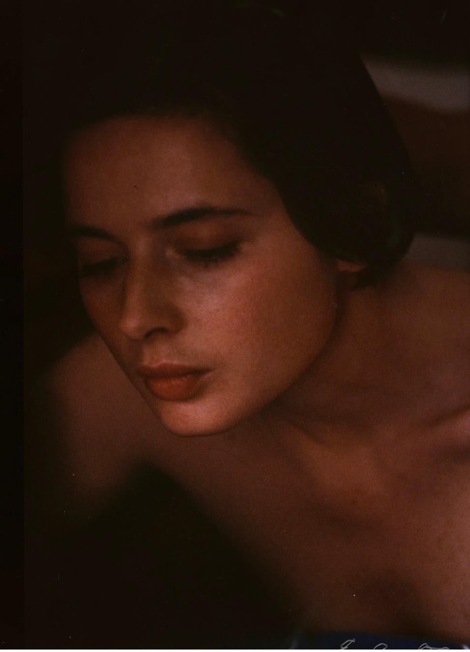 Isabella Rosellini pendant le tournage de White Nights - Finlande, 1984