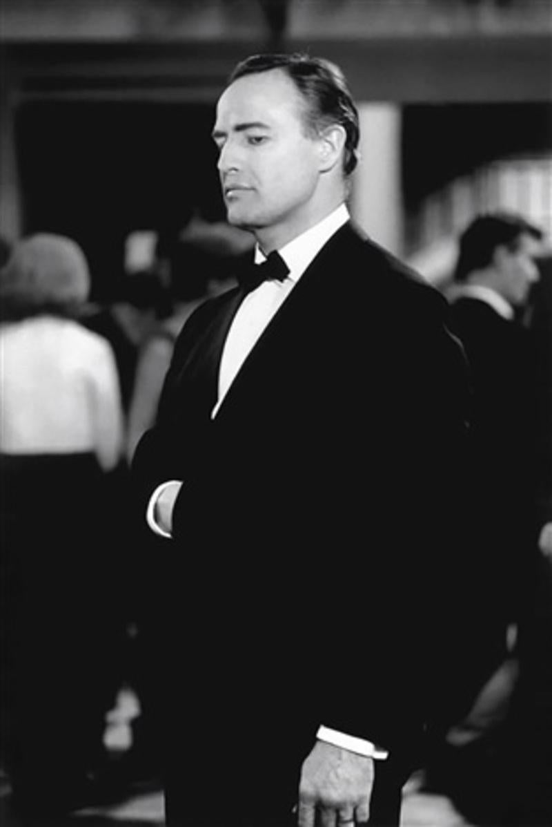 Eve Arnold Black and White Photograph - Marlon Brando, GB. England . Film: 'Countess from Hong Kong'. 1966