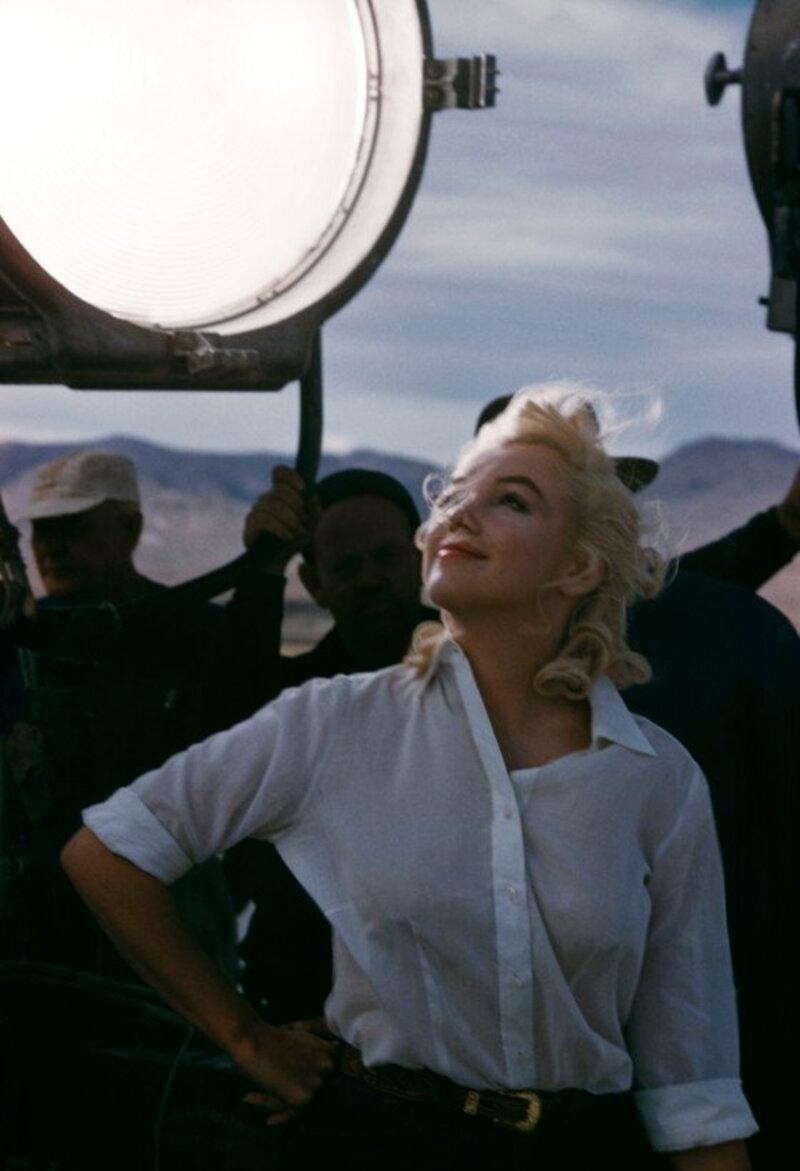 USA. Nevada. Reno. Marilyn MONROE sur le plateau de « The Misfits » de John HUSTON