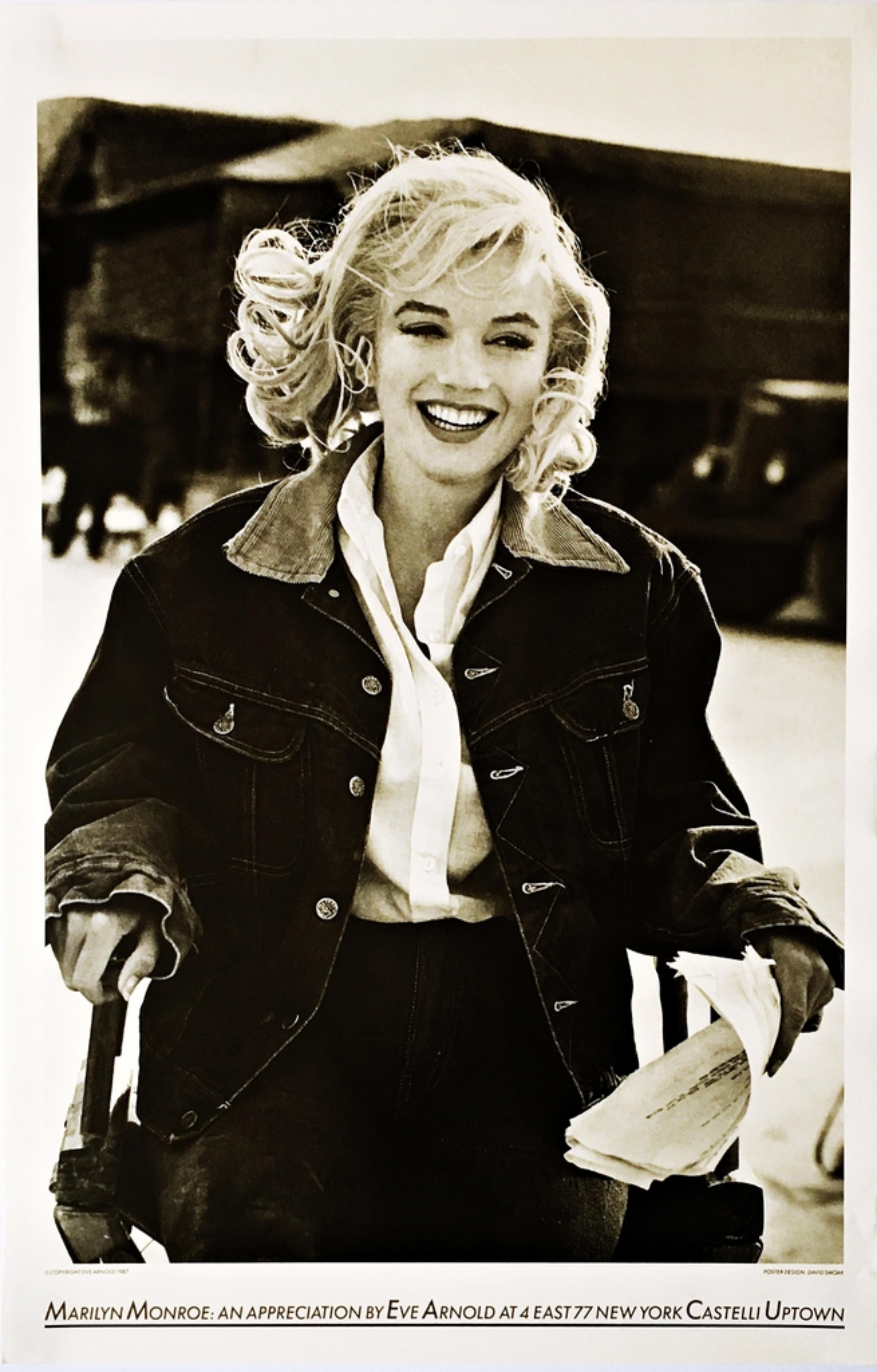 Eve Arnold Figurative Print - Marilyn Monroe: An Appreciation, original vintage Leo Castelli Gallery poster