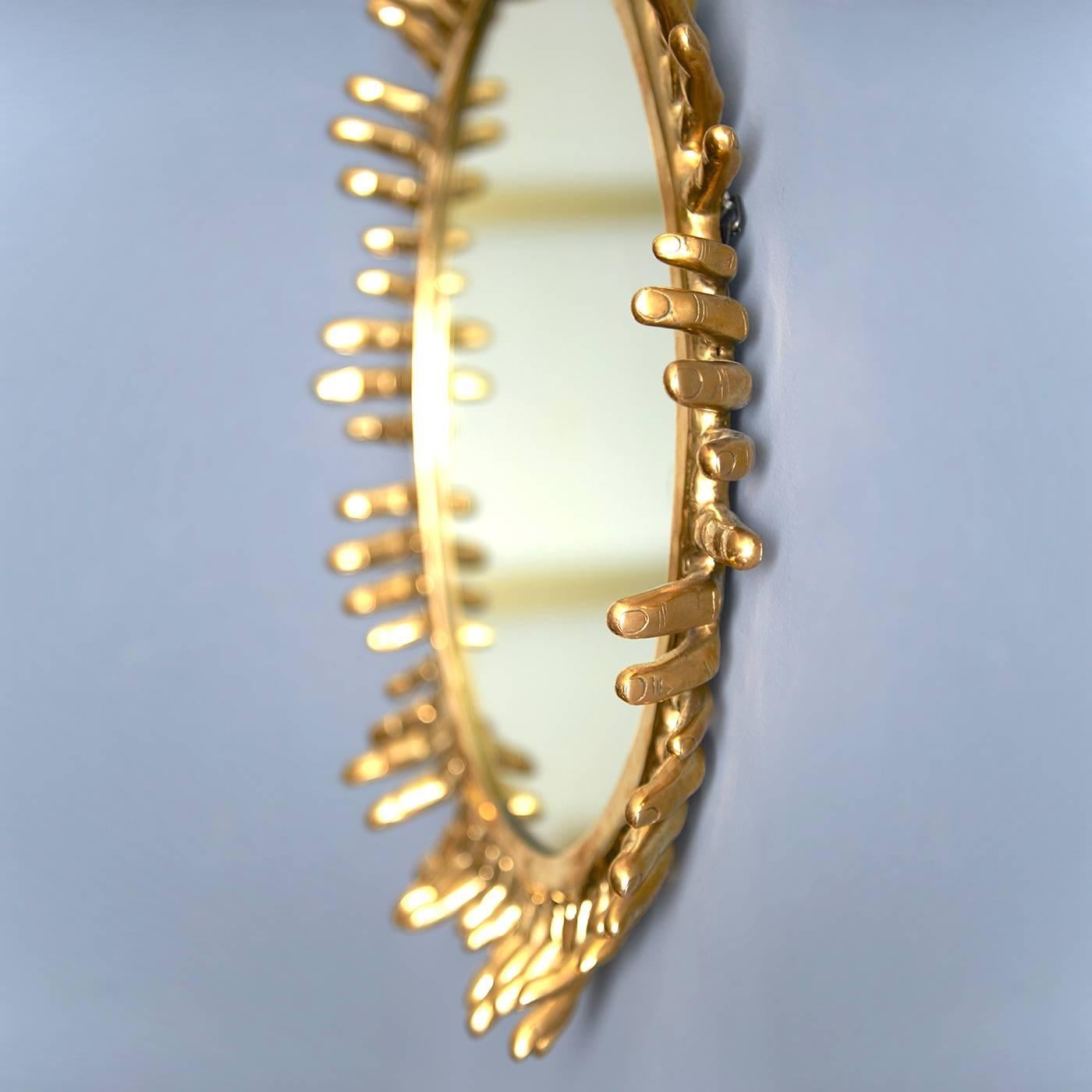 American Eve Brass Mirror