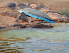 "Little Visitor" by Eve Cornejo, Oil on Canvas Landscape Painting