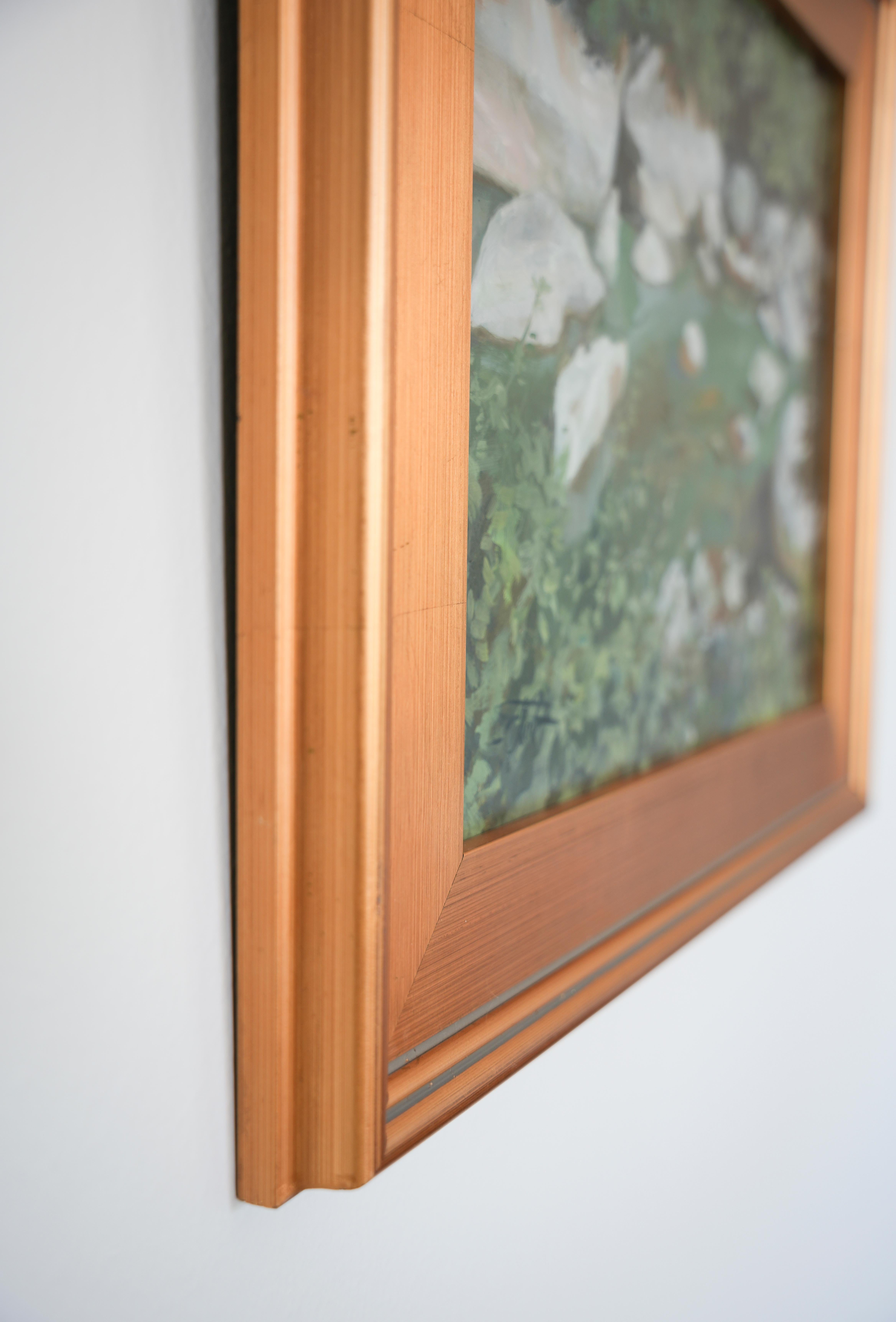 'Stony Brook ' by Eve Cornejo, Oil on Canvas Painting For Sale 2