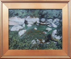 'Stony Brook ' by Eve Cornejo, Oil on Canvas Painting