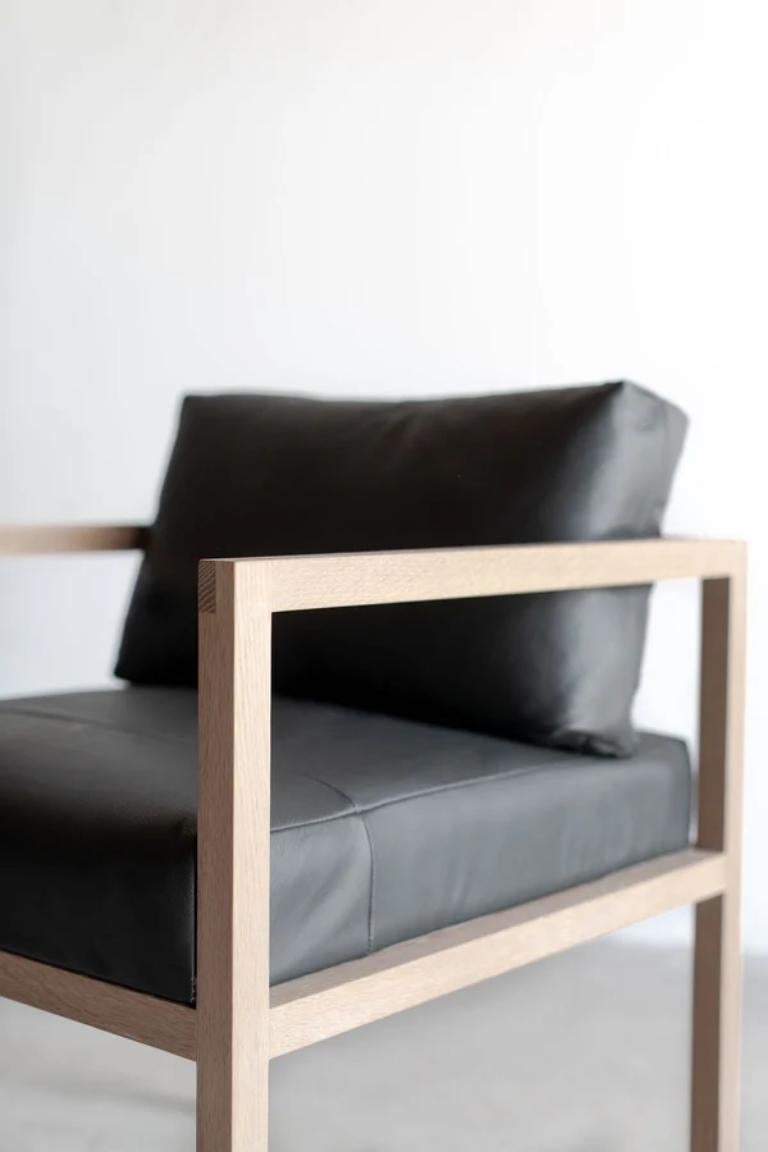 American Eve Dining Chair In Leather Straight by Croft House For Sale