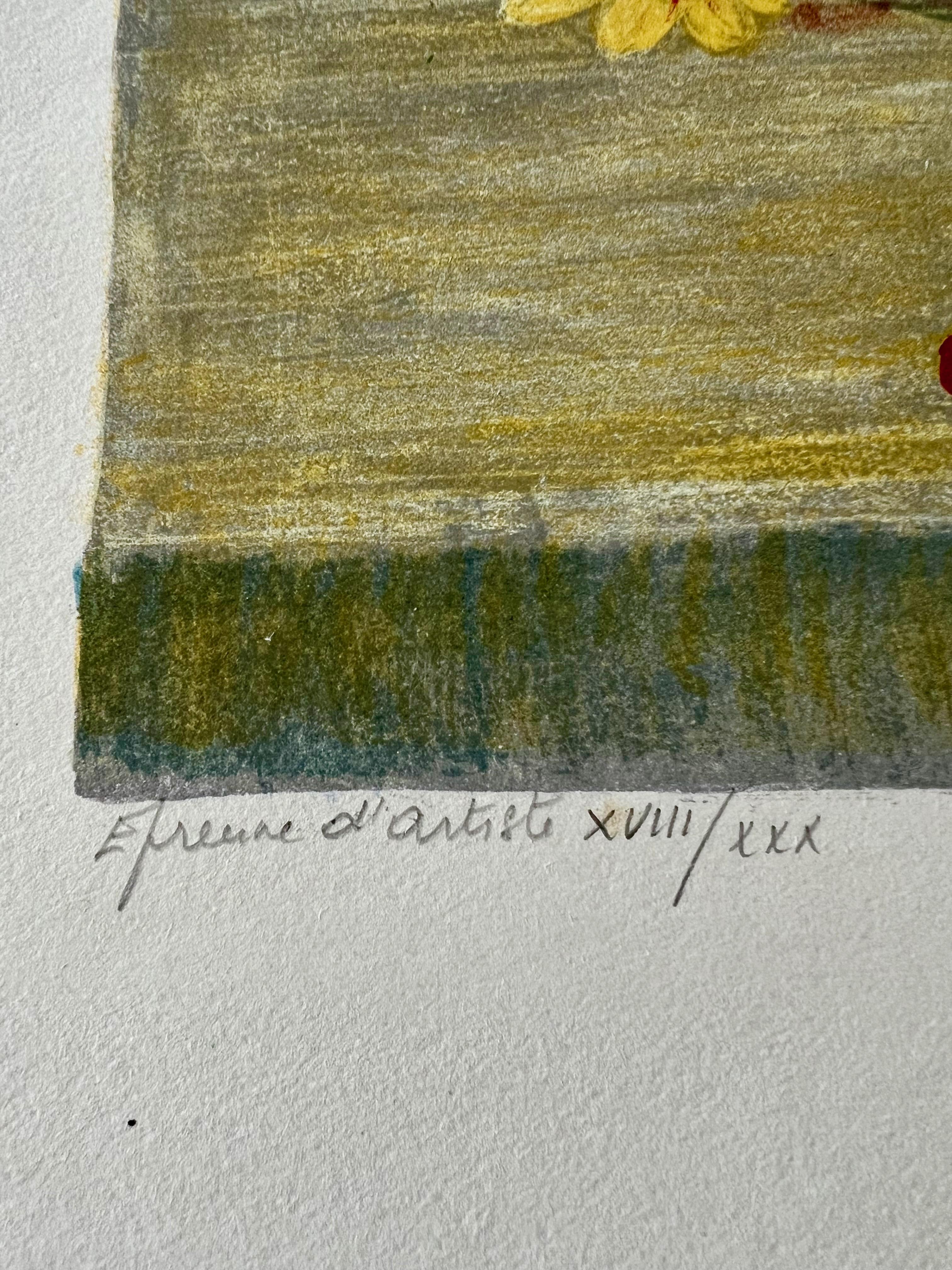 Flores - Landscape Print Gris de Eve Jean