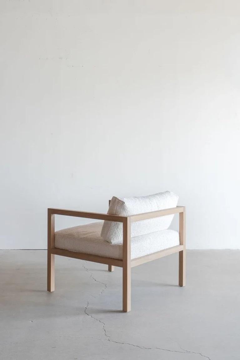 The Eve Lounge Chair is custom made to order in Los Angeles, California. The wood boards are cut, fitted, and joined by hand. The upholstery is cut and sewn to order.
OAK + DOWN + SOLUTION DYED ACRYLIC
HARDWAX OIL FINISH
CUSTOMIZE THIS PIECE

For