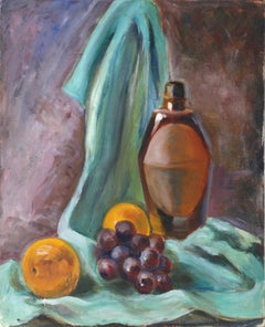 Natura morta, pittura acrilica impressionista di Eve Nethercott