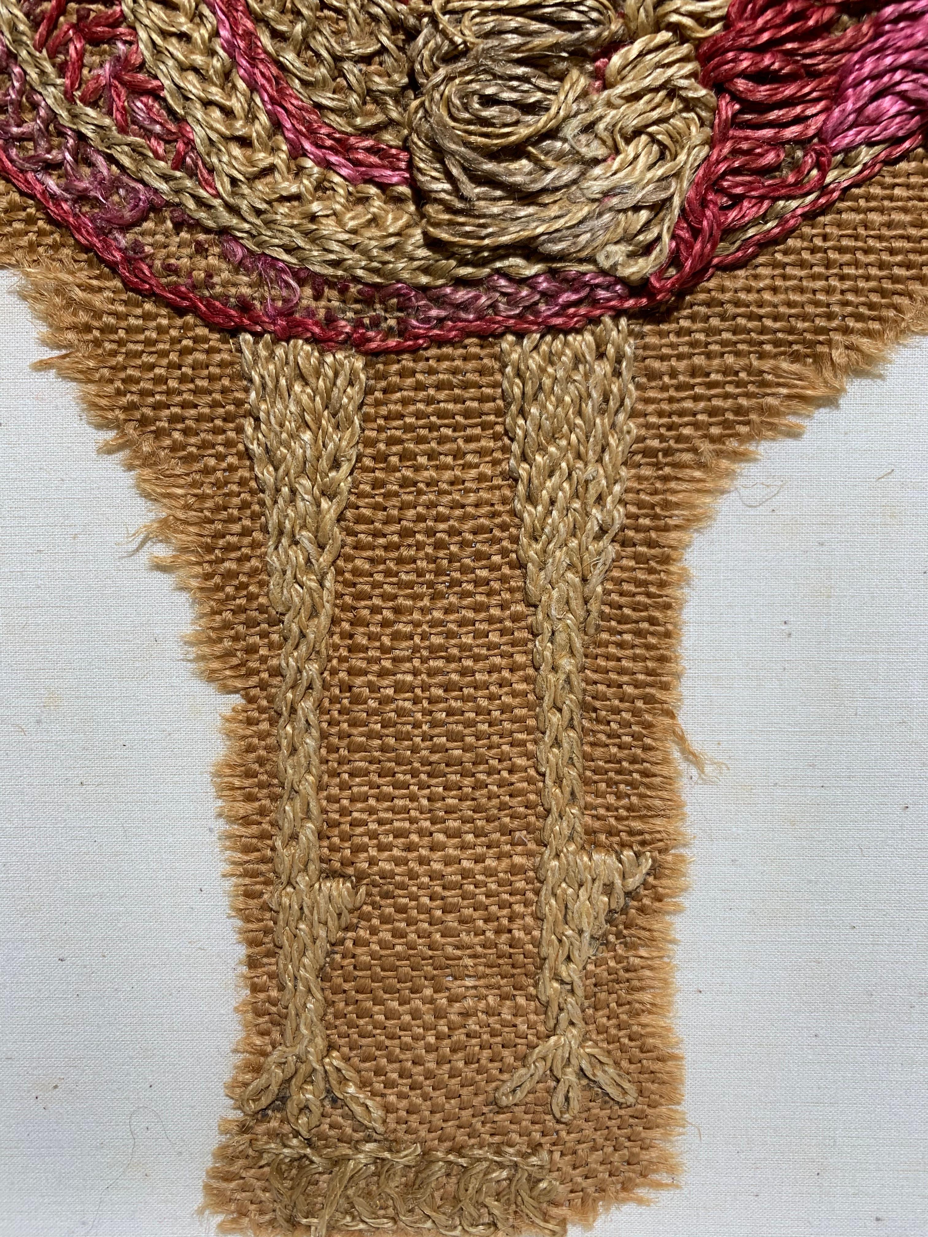 Rooster ( Mexico embroidery fabric art) 1