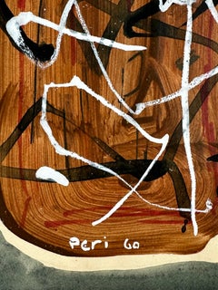 Peinture expressionniste abstraite sans titre