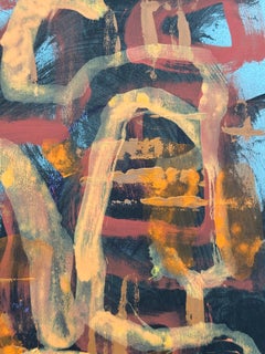 Peinture expressionniste abstraite sans titre