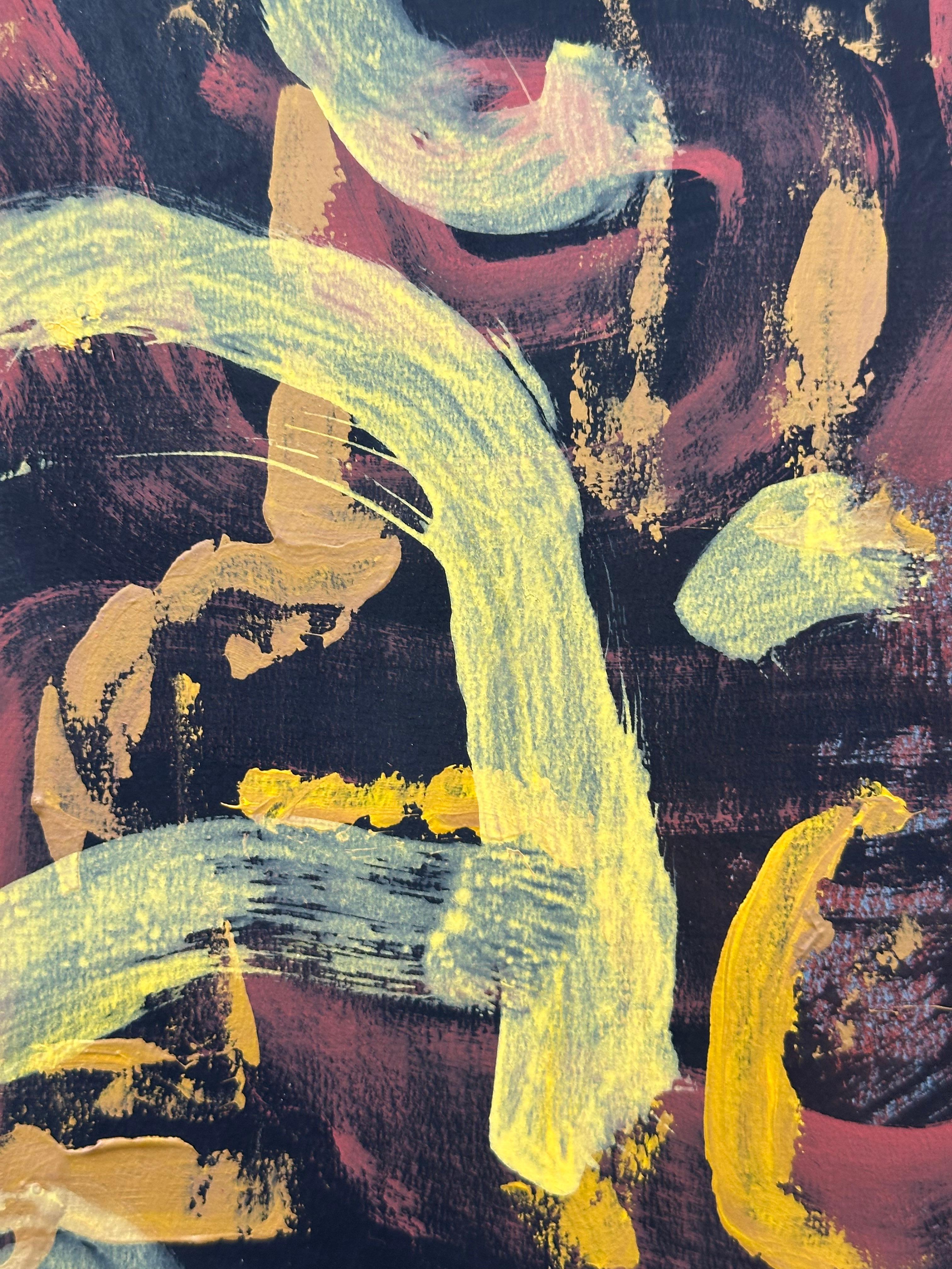 Quadro espressionista astratto senza titolo - Painting di Eve Peri
