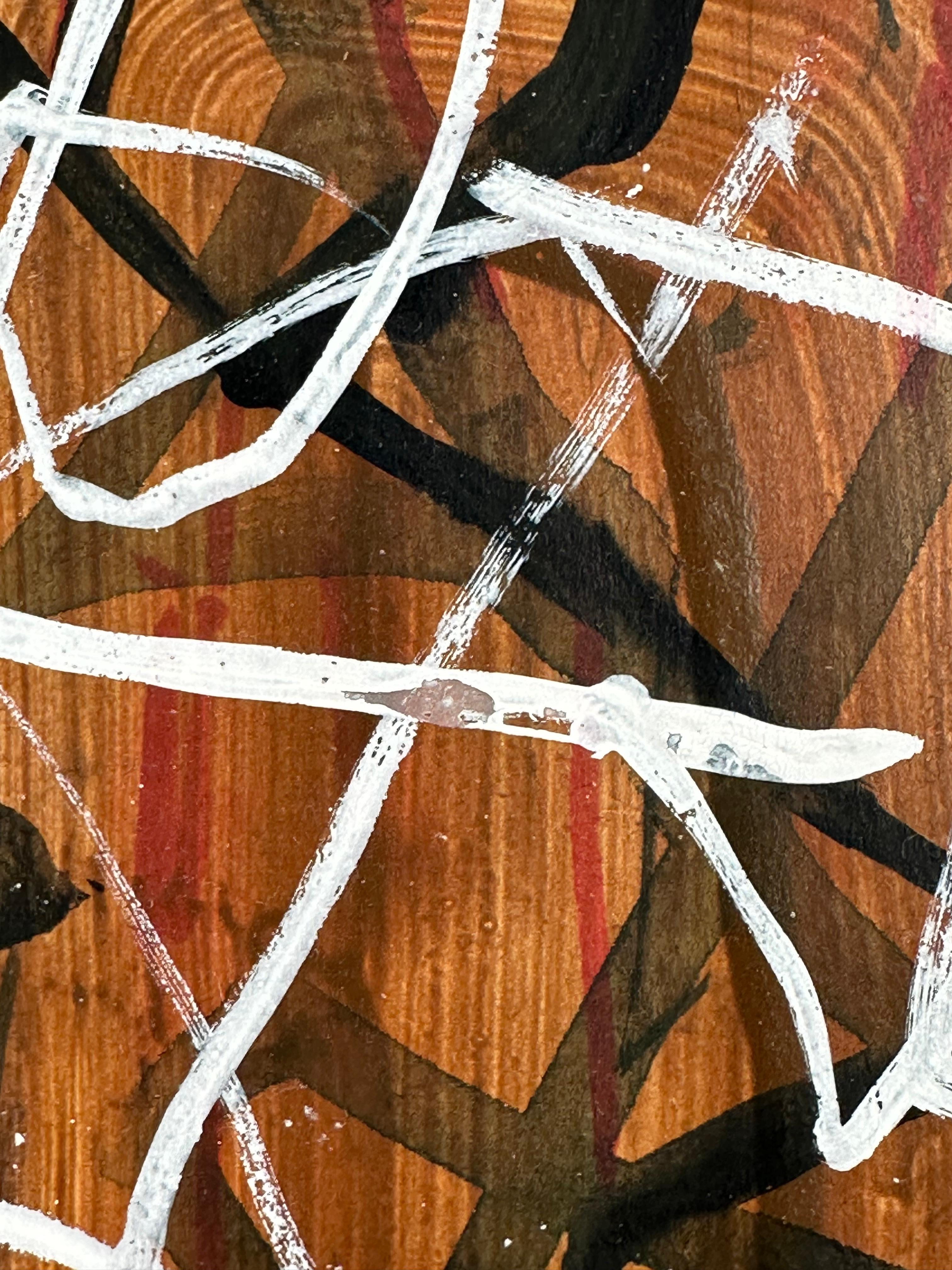 Quadro espressionista astratto senza titolo - Painting Astratto di Eve Peri