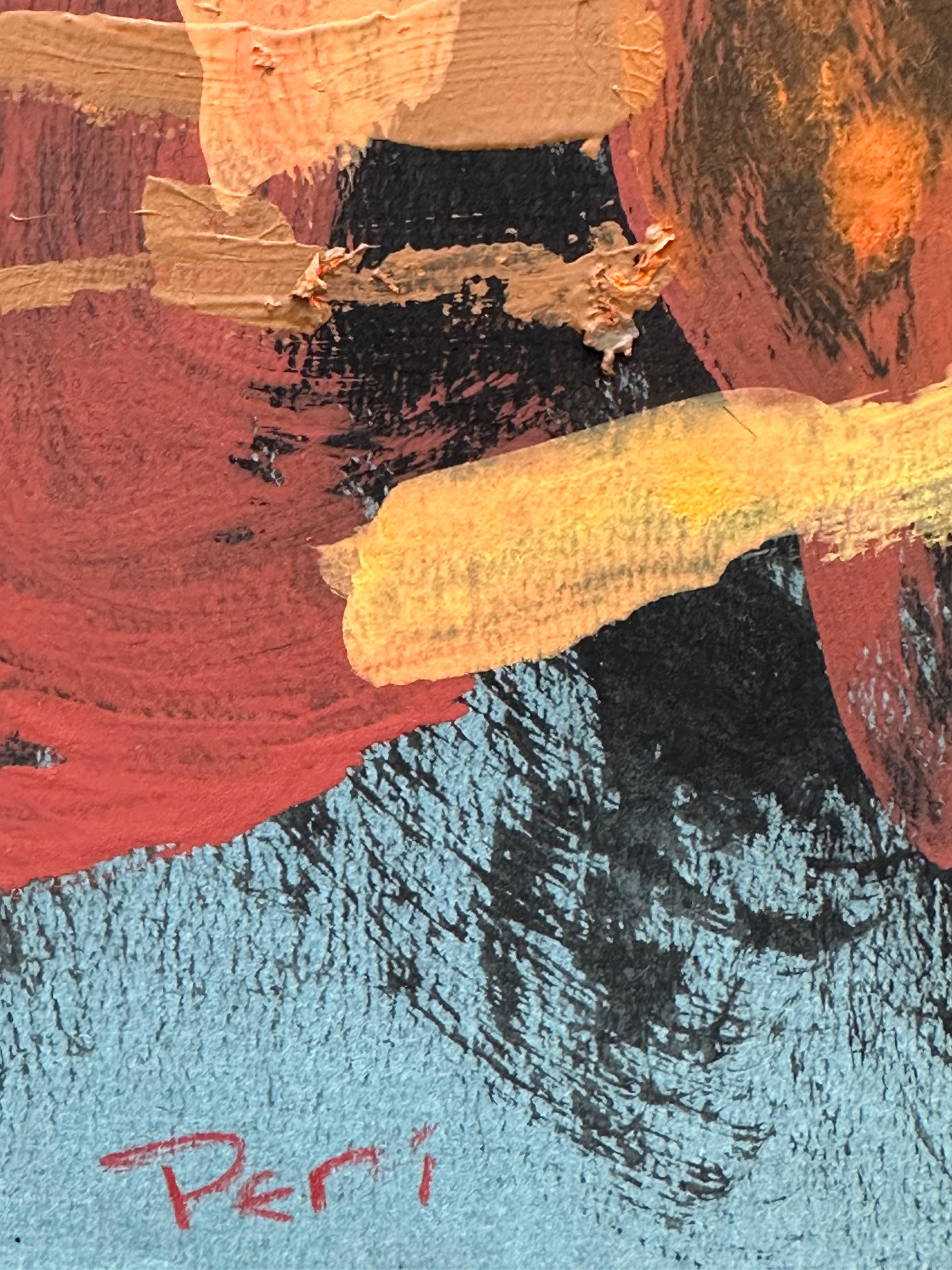 Quadro espressionista astratto senza titolo - Painting Astratto di Eve Peri
