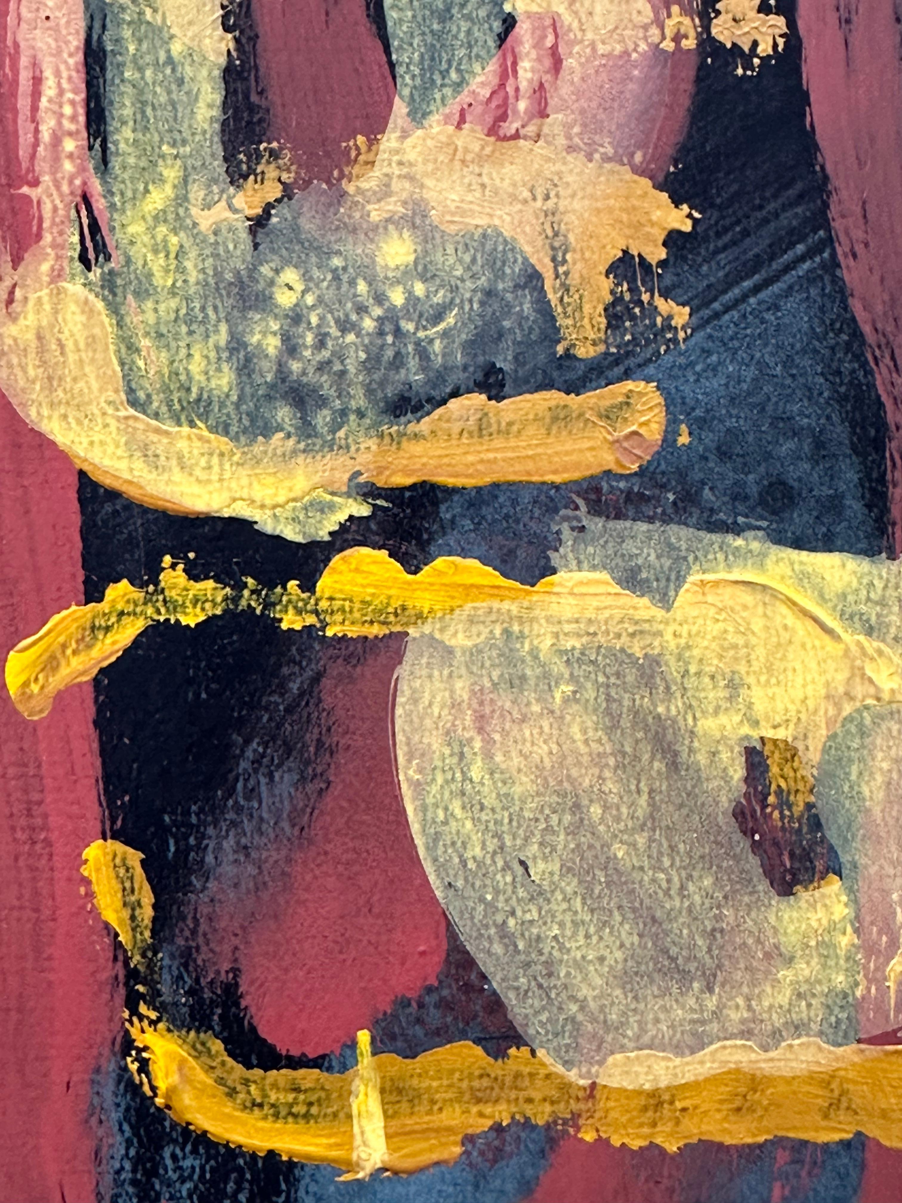 Quadro espressionista astratto senza titolo - Painting Astratto di Eve Peri