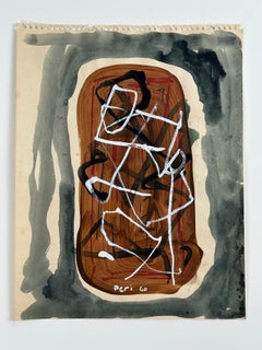 Vintage Untitled Abstract Expressionist painting