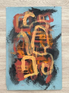 Vintage Untitled Abstract Expressionist painting