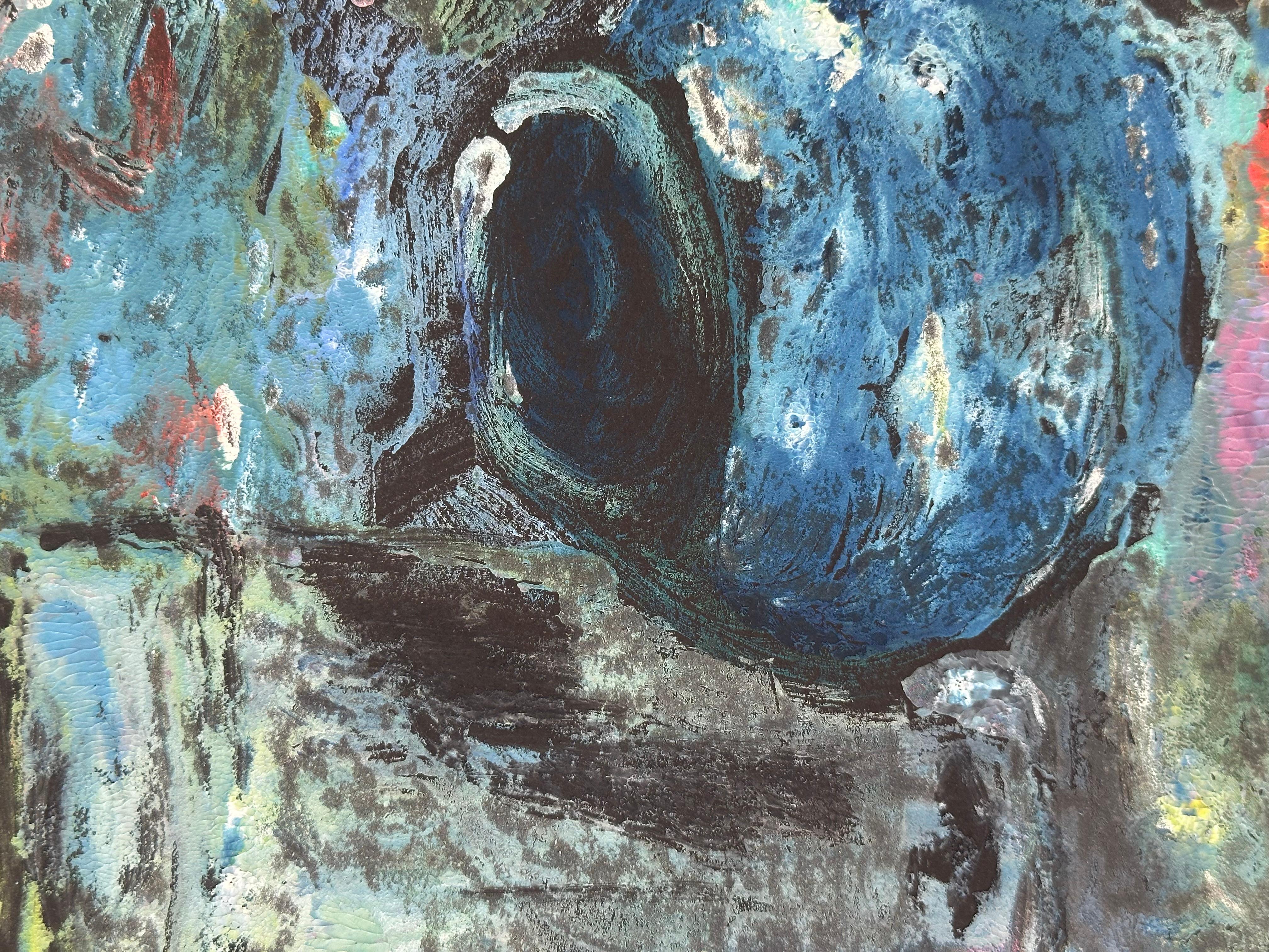 Naturaleza muerta, hacia 1950. Témpera sobre papel. La imagen mide 14 x 17 pulgadas. La hoja de papel negro mide 18 x 24 pulgadas.

Sin enmarcar. 

Firmado abajo a la izquierda. Discretos desgarros en la esquina superior derecha con cinta de archivo