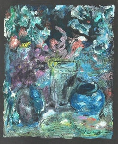 Nature morte expressionniste abstraite sans titre