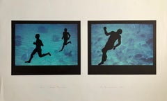 Large Diptych "Deep runners" Photograph Signed Surrealist Photo Lithograph
