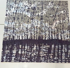 Nuvola Alberi Variazione Due, Ruscello, Foresta, Nuvole Grigie Cielo Blu, Alberi Melanzana