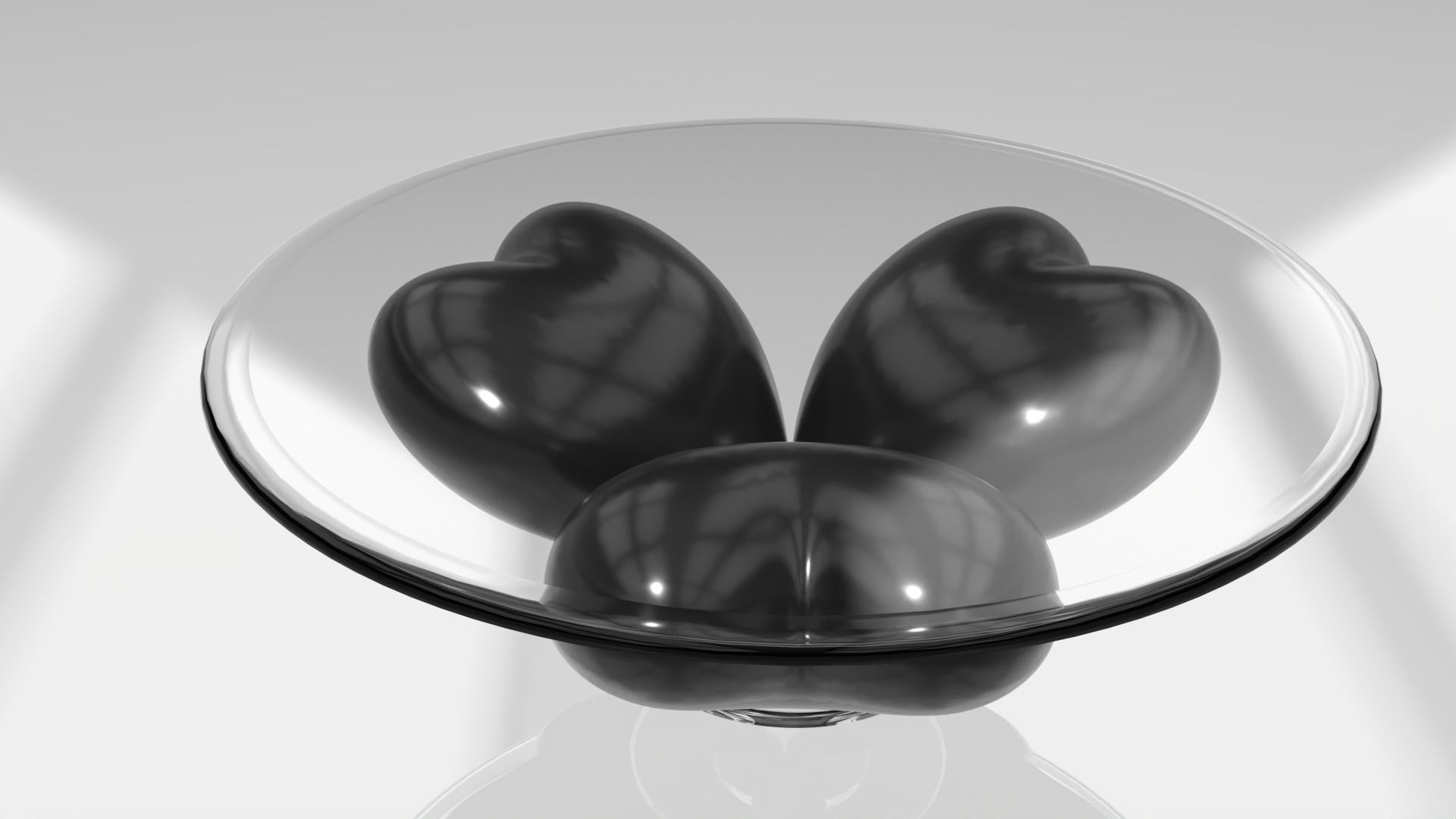 Fatto a mano Evelia 3 cuori Black Diamond (senza top) in vendita