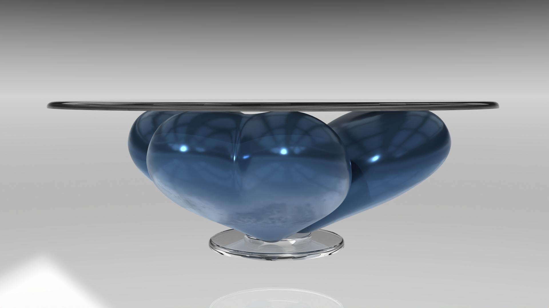 In-House Design, una casa di design visionaria, svela un capolavoro che incarna l'essenza dell'amore e dell'eleganza. Questo tavolino scultoreo è più di un semplice mobile: è una dichiarazione. Simbolo dell'amore nella sua forma più raffinata e
