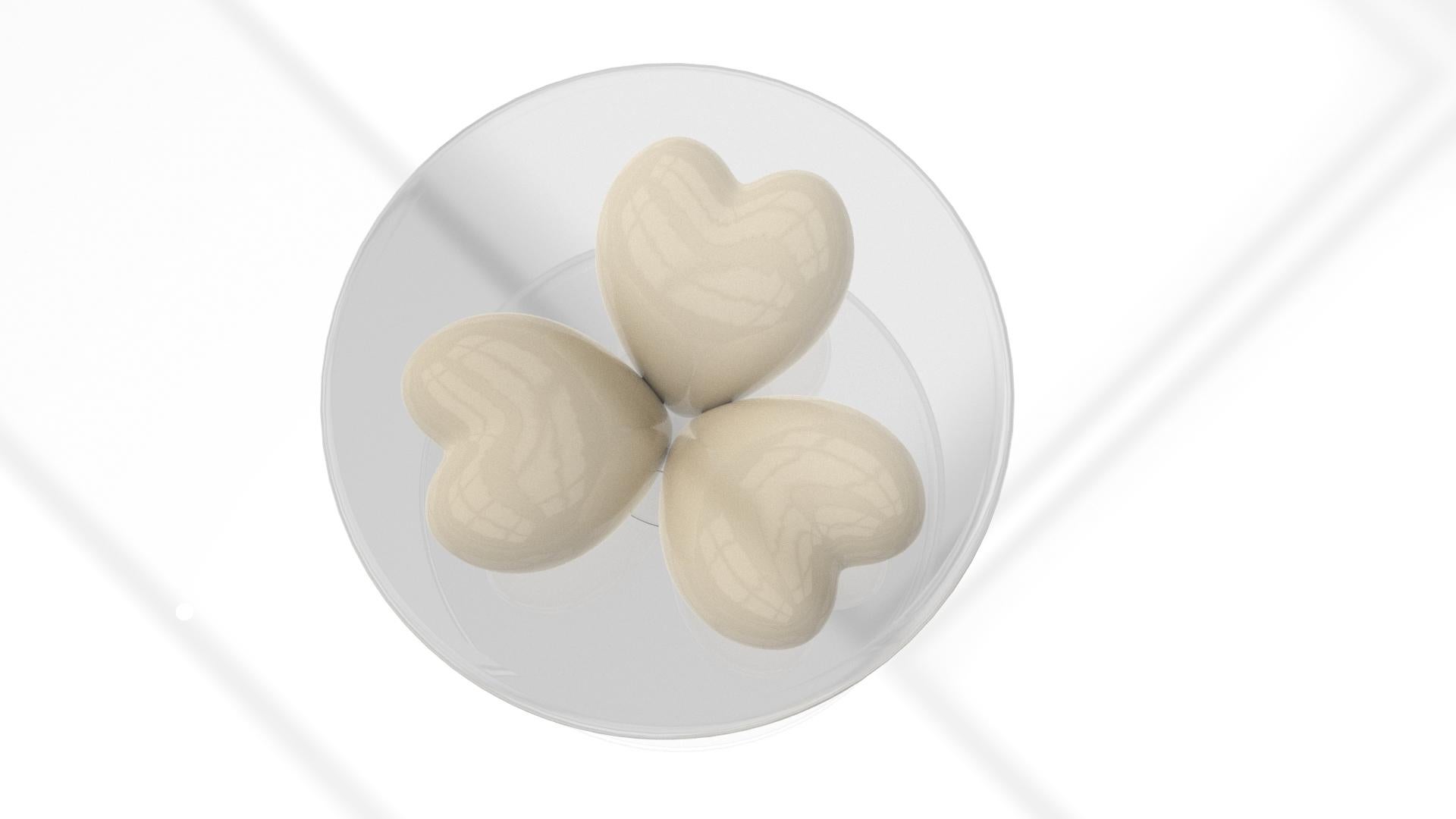 Evelia 3 cuori Porcelaine White (senza top) In condizioni Nuovo in vendita a VALENCE, FR