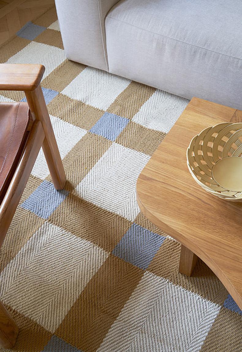 Indian Evelina Kroon Jute Rug Dusk For Sale