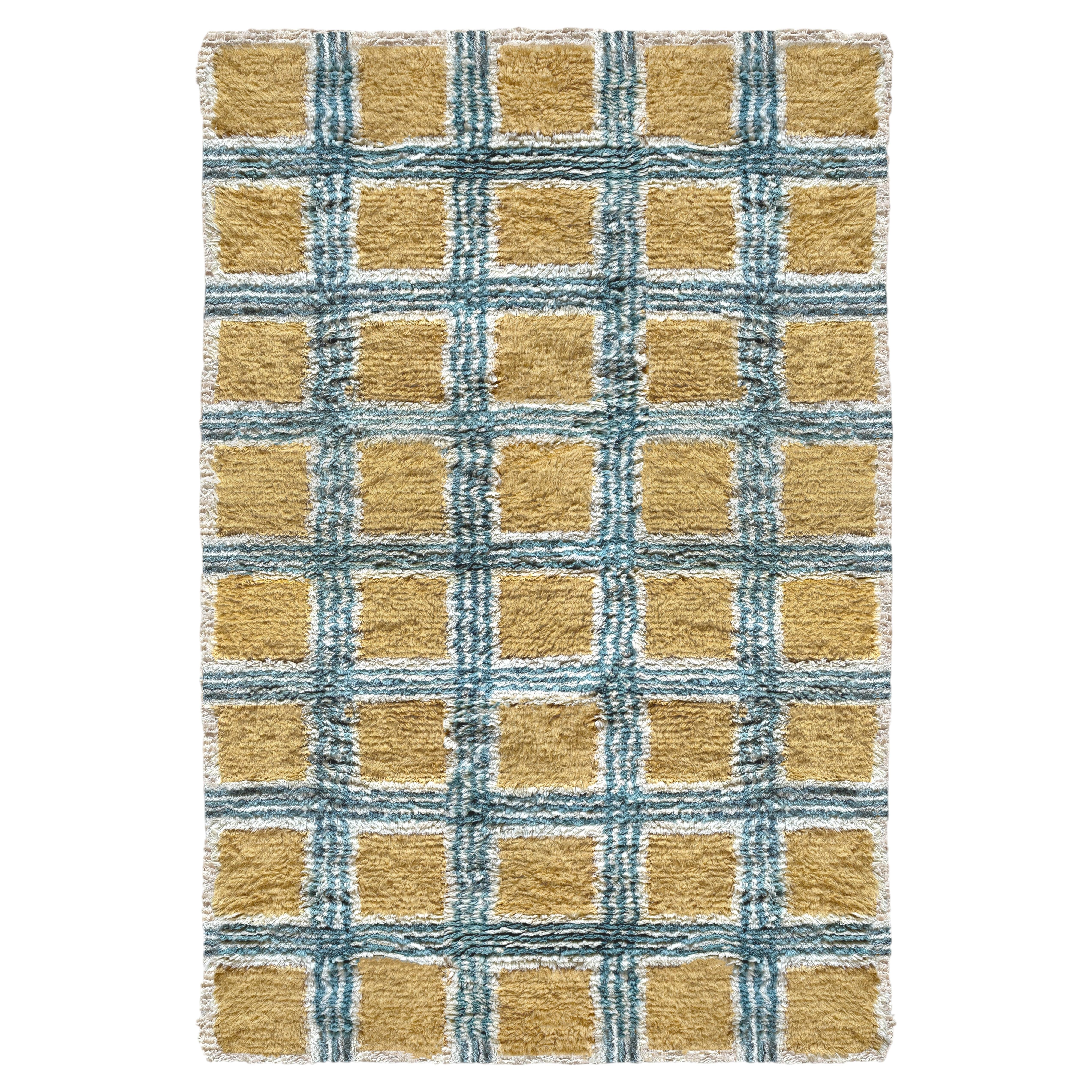 Pre-owned Layered Evelina Kroon Shaggy Wool Rug In Pergola, By  - Scandinavian Design In Brown