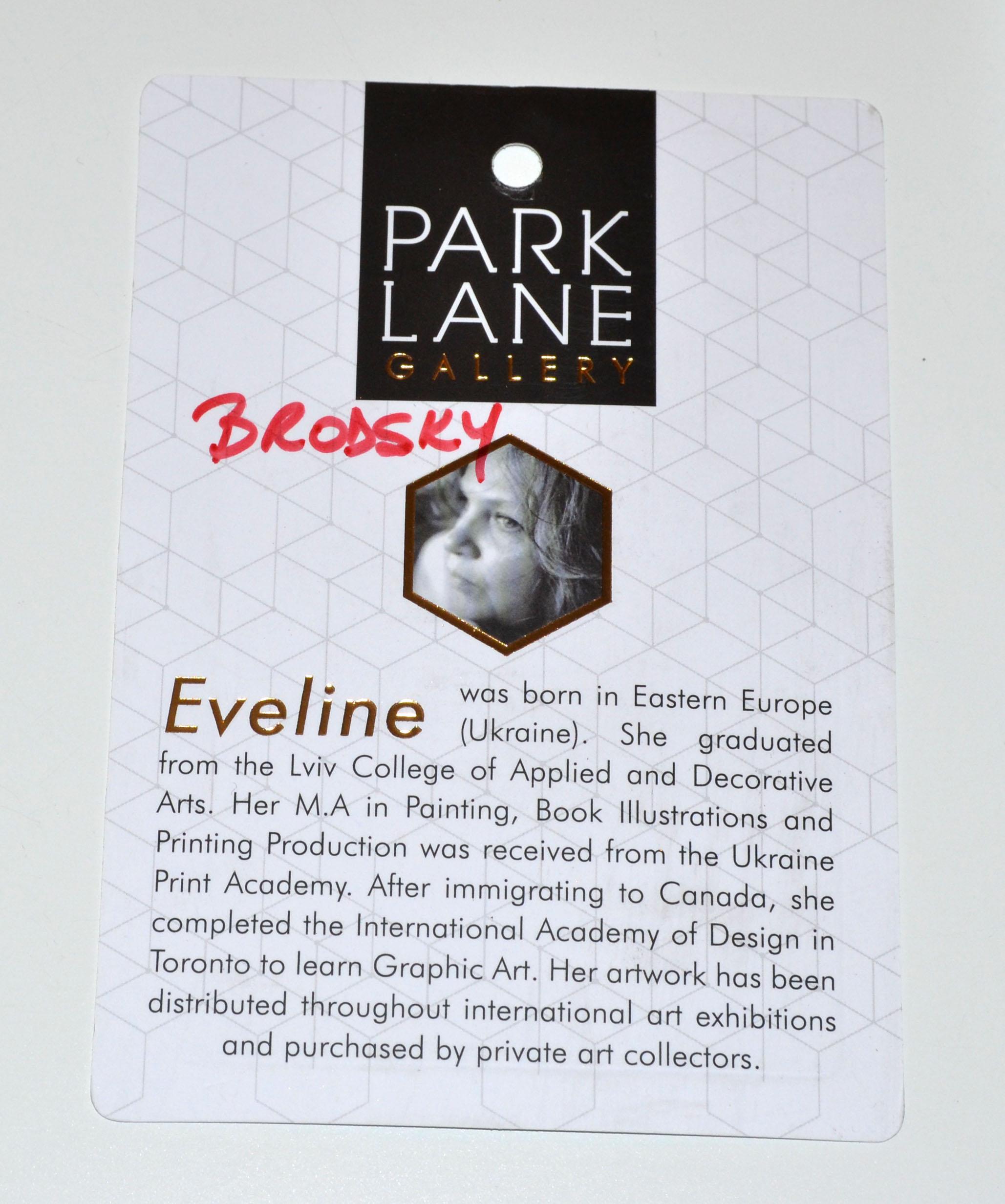 Eveline Brodsky Contemporary Impressionism Wood Framed Acrylic Painting Canada 5