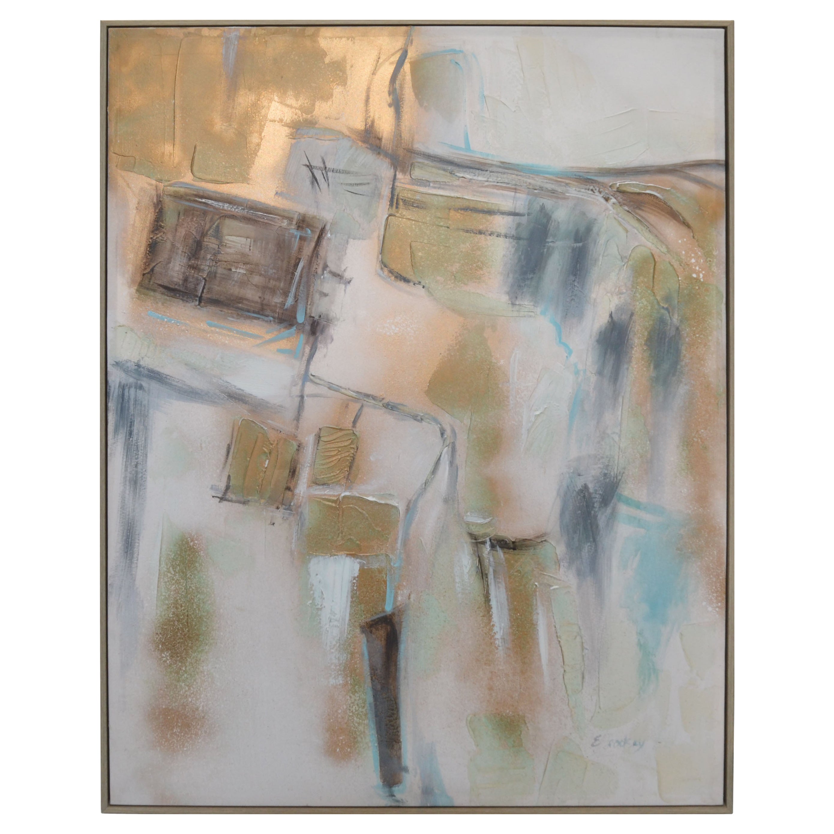 Eveline Brodsky Contemporary Impressionism Wood Framed Acrylic Painting Canada