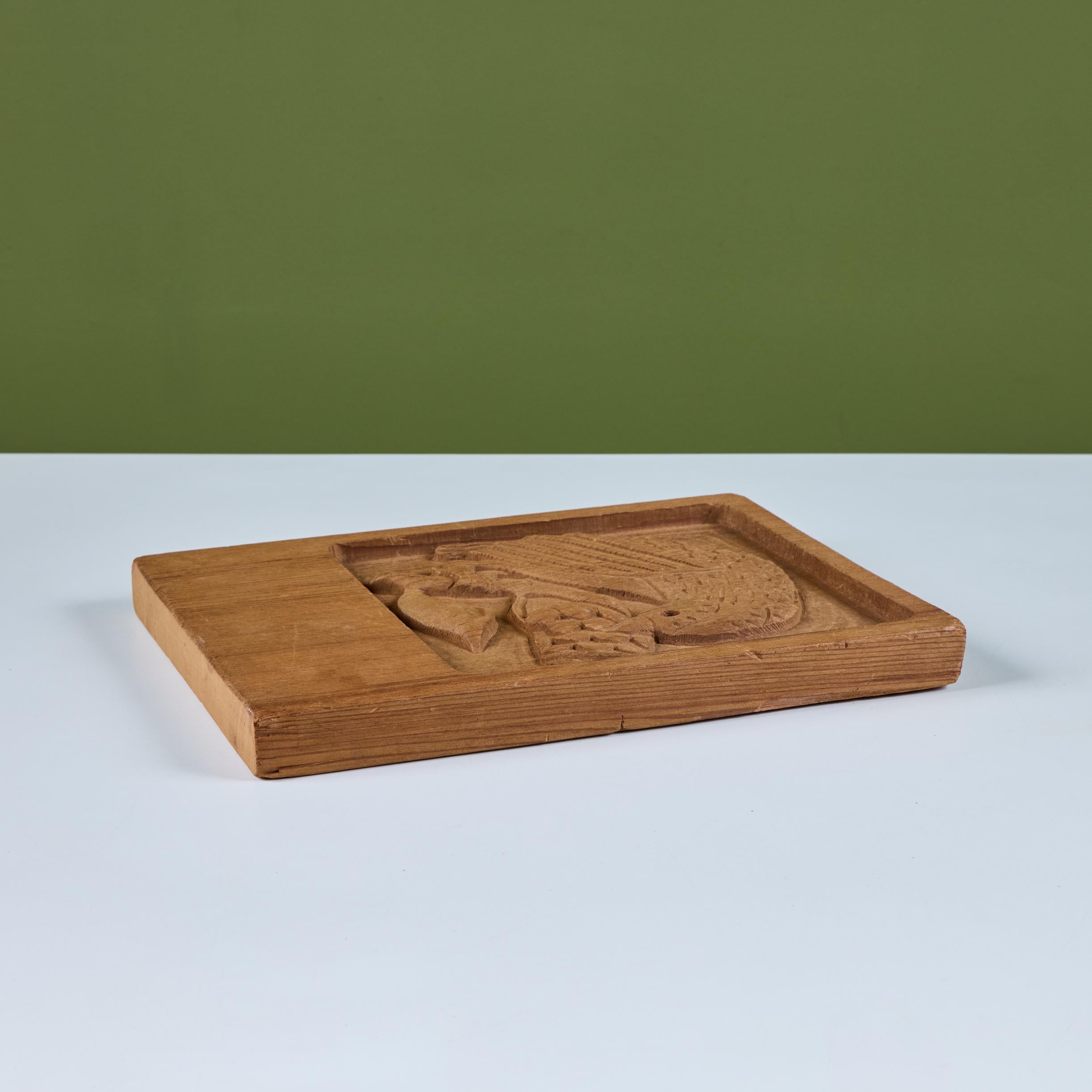 Evelyn Ackerman Bird Wood Carved Panel en venta 2