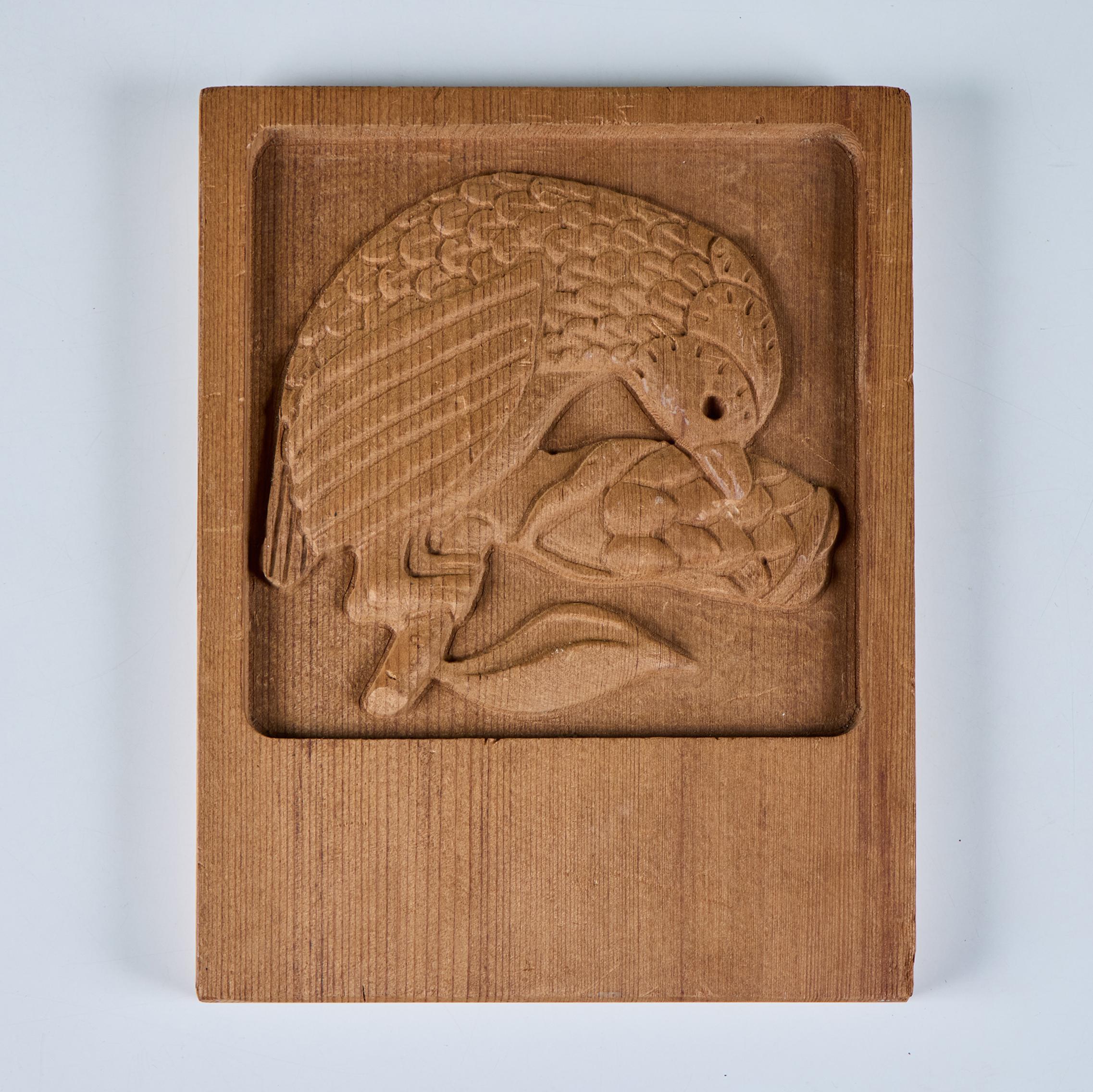 Evelyn Ackerman Bird Wood Carved Panel en venta 3
