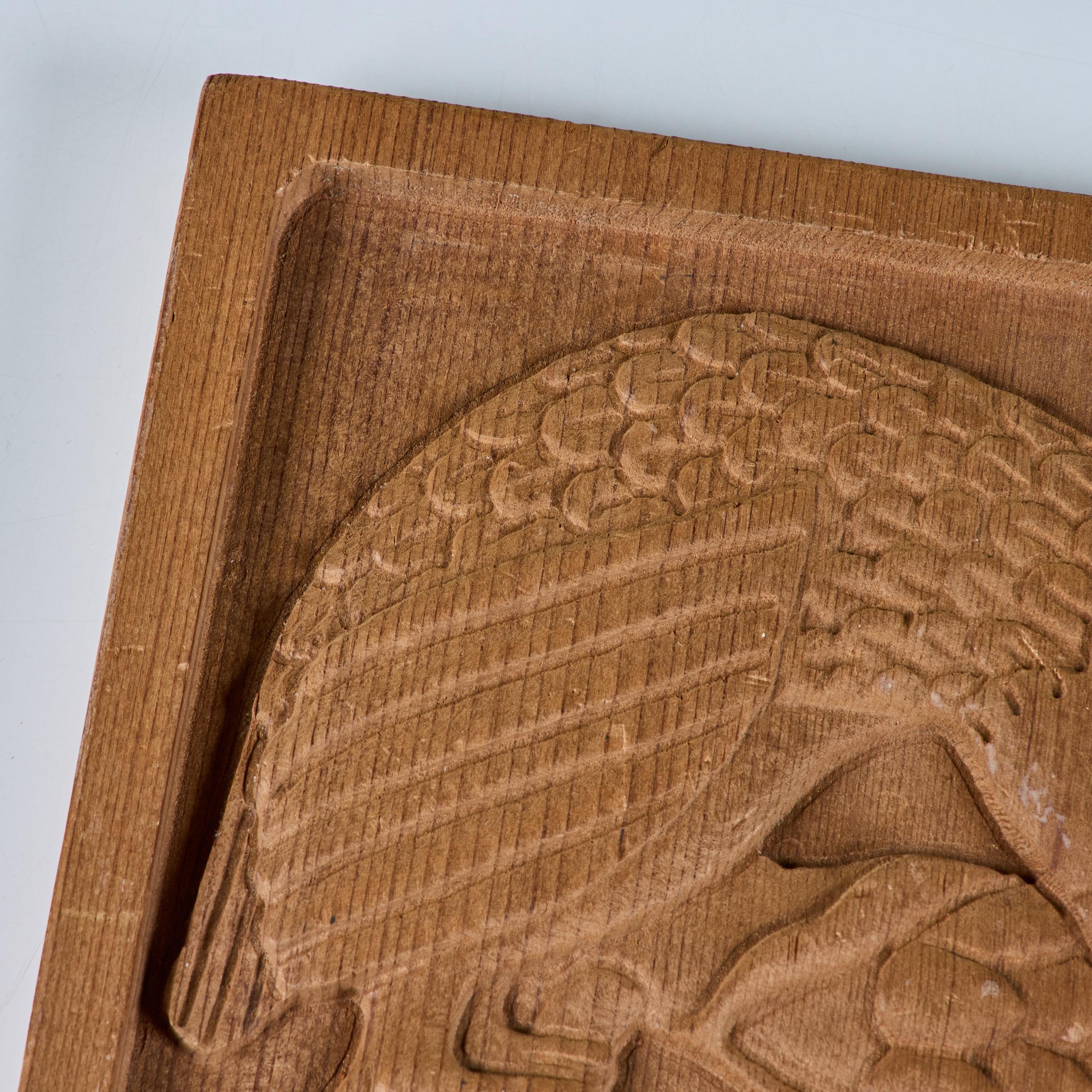 Evelyn Ackerman Bird Wood Carved Panel en venta 4