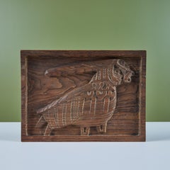 Evelyn Ackerman Animal Wood Carved Panel