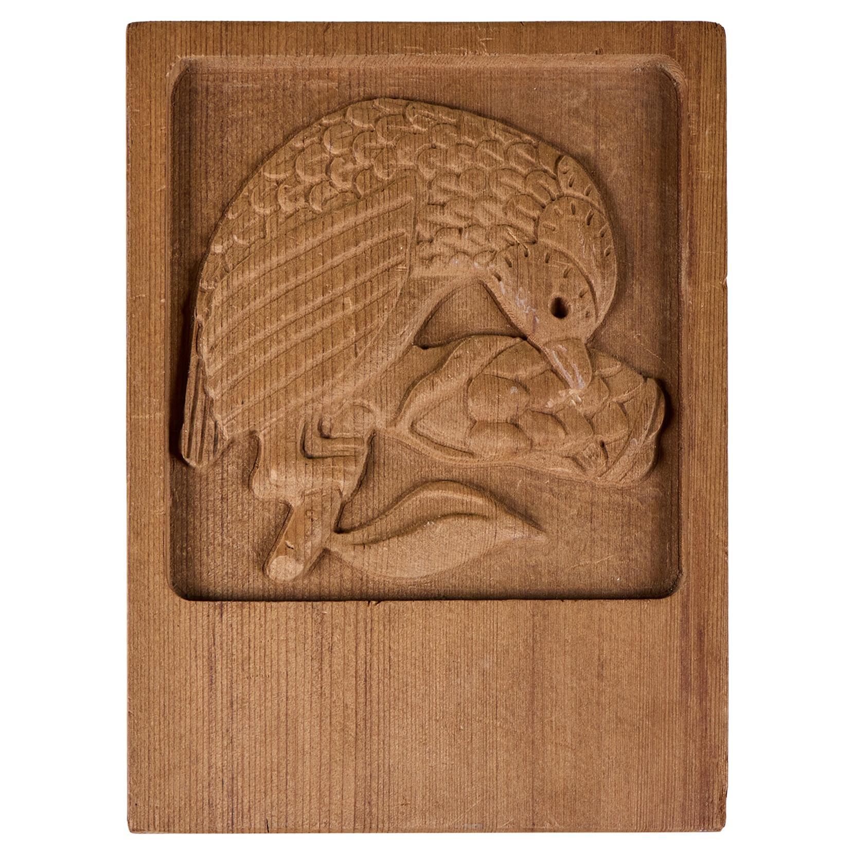 Evelyn Ackerman Bird Wood Carved Panel