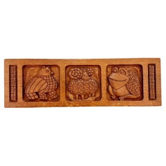 Evelyn Ackerman Carved Redwood Panel for Panelcarve, circa 1950s