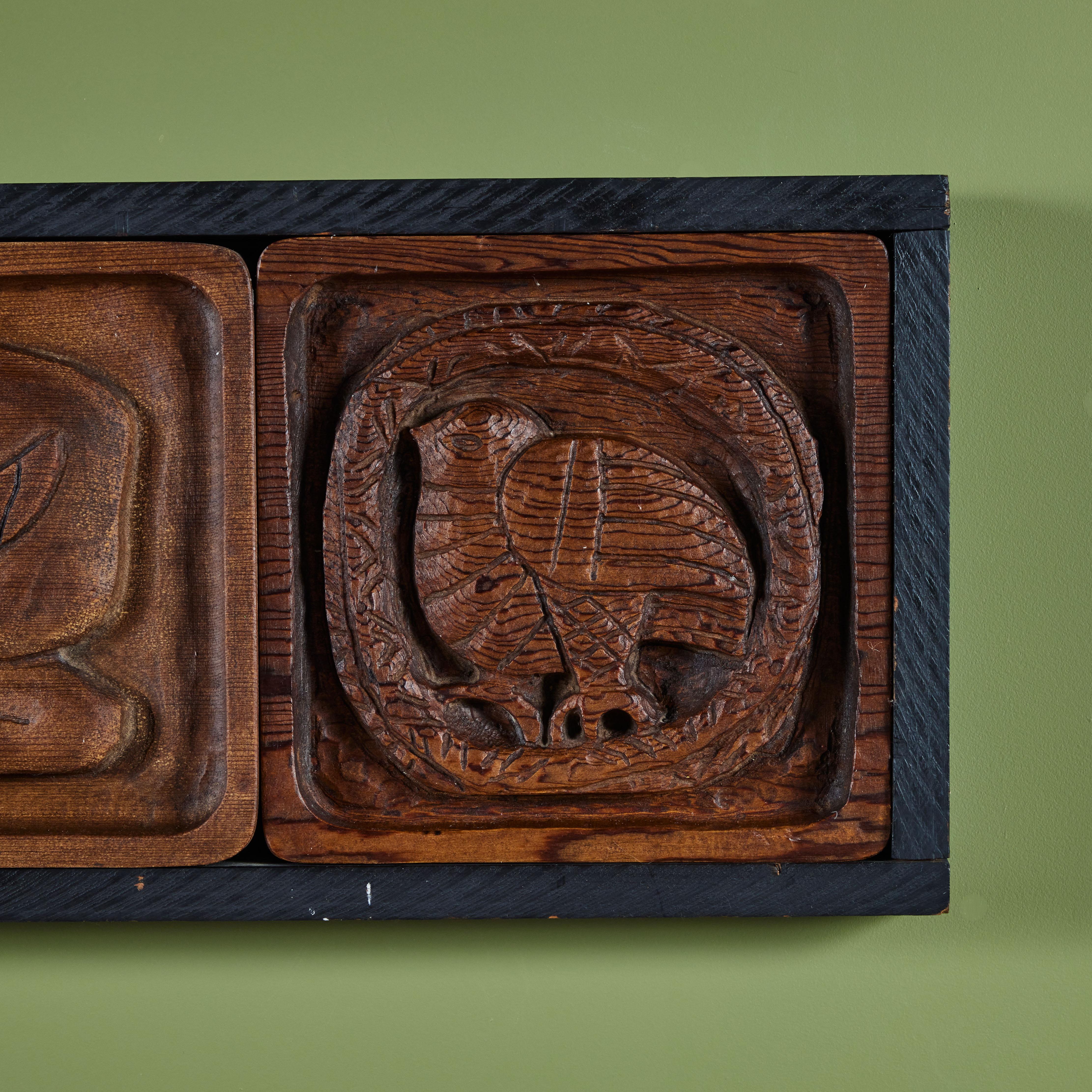 Evelyn Ackerman Carved Wood Panel 1