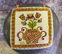 Evelyn Ackerman ERA Signed Mid-Century Modern Woven Floral Tapestry Wall Hanging