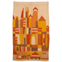 Evelyn Ackerman Mid-Century Modern Cityscape Tapestry