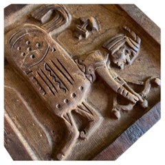 Evelyn Ackerman Panelcarve Sagittarius Abstract Bas Relief Design Wood Panel