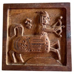 Evelyn Ackerman Panelcarve Sagitario Diseño abstracto en bajorrelieve Panel de madera