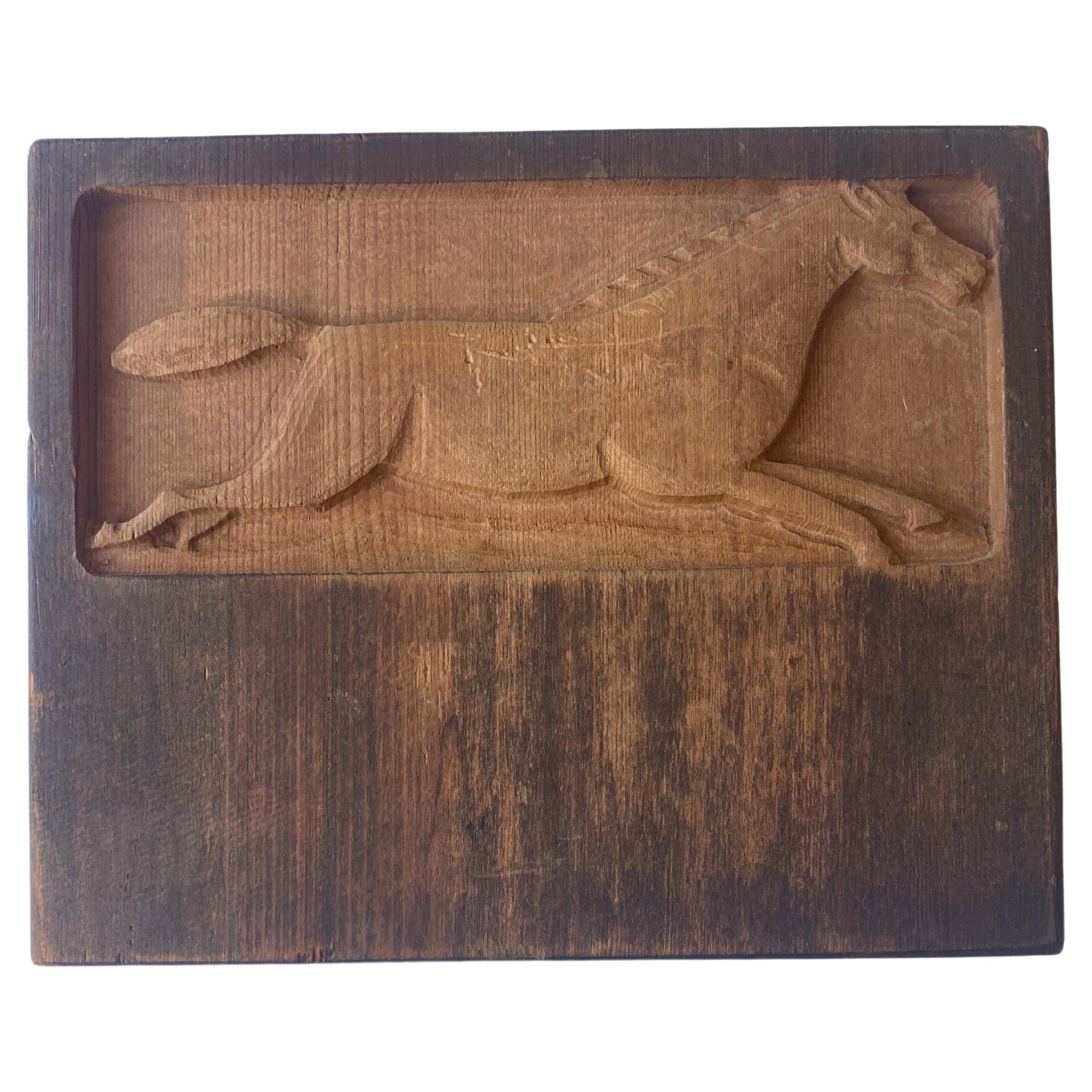 Evelyn and Jerry Jerome Ackerman "horse"carving/sculpture,Panel,Era Industries