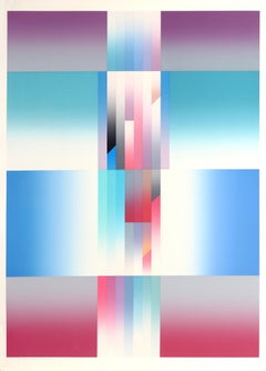 Doric Game XX, Geometric Abstract by Evelyn B. Johnson
