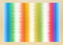 Vintage Skylight XVII, Op Art Screenprint by Evelyn B. Johnson