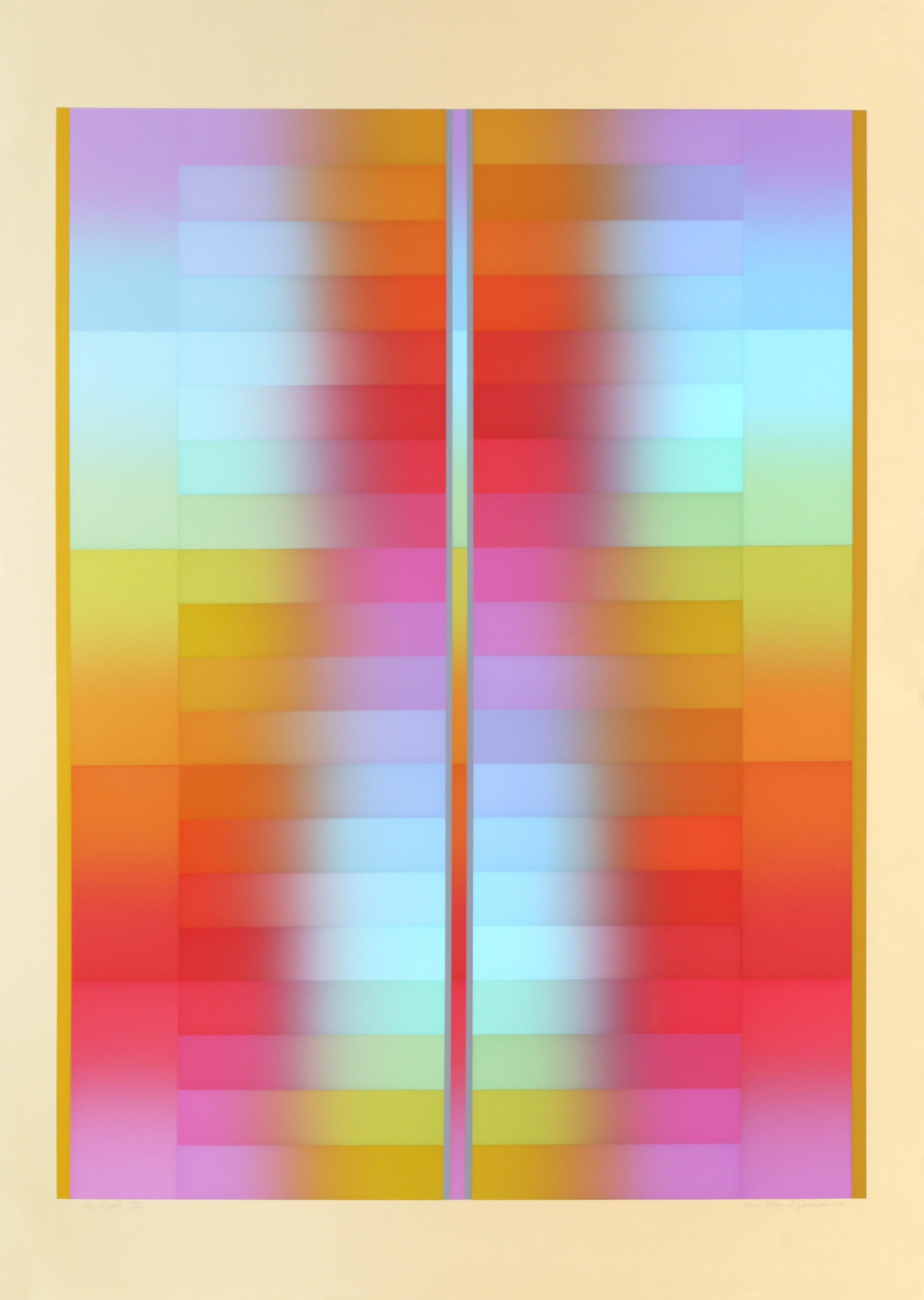 Evelyn B. Johnson Abstract Print - Skylight XXV