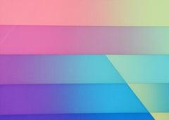 Tragaluz XXX, Serigrafía abstracta geométrica de Evelyn B. Johnson