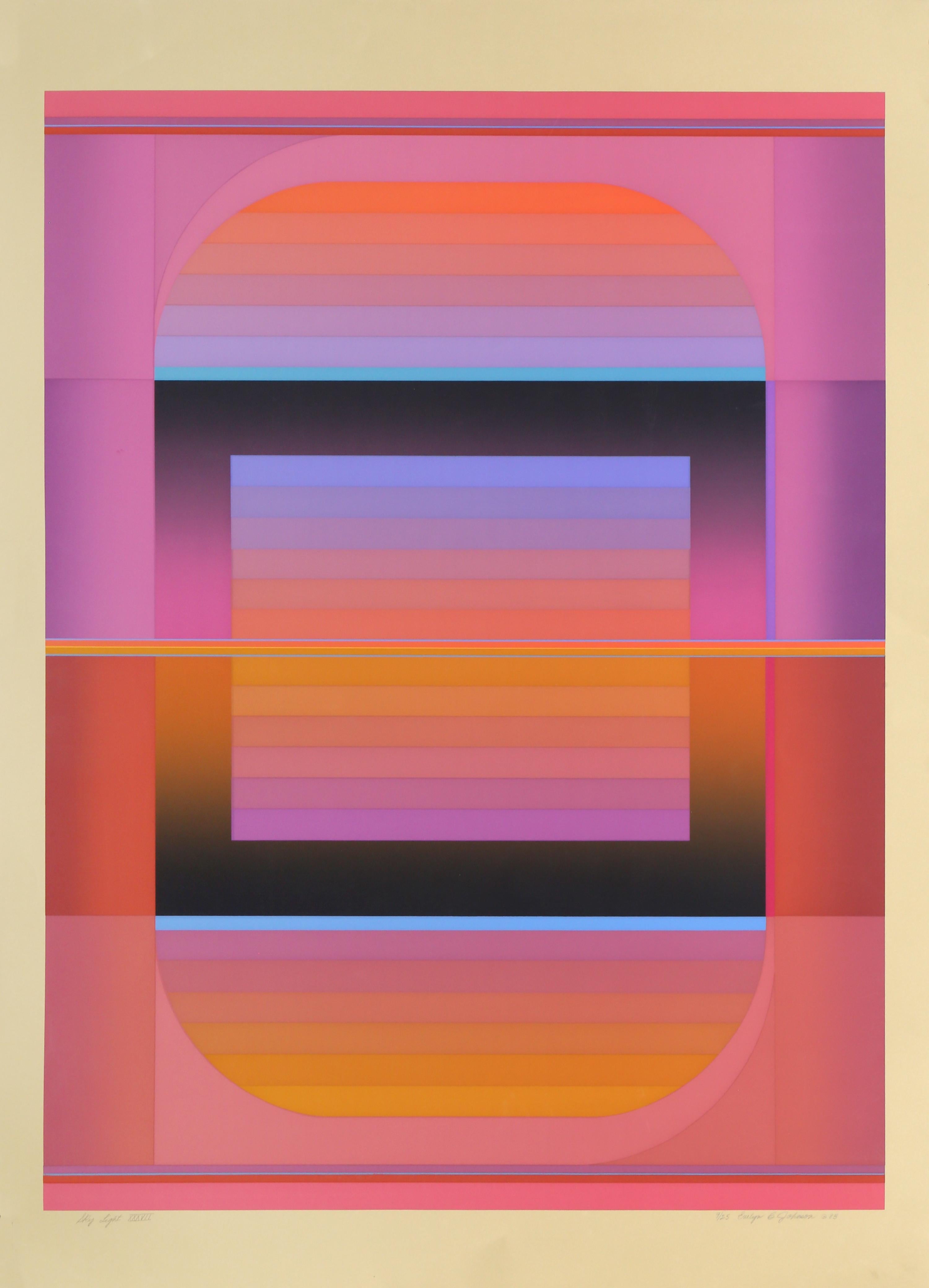 Evelyn B. Johnson Abstract Print - Skylight XXXVII