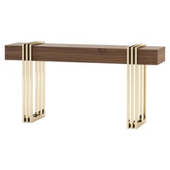 21st Century Contemporary wooden console, fully customizable